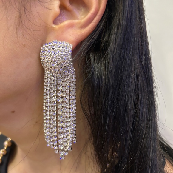 Square Fringe Earrings - Picture 5 of 5